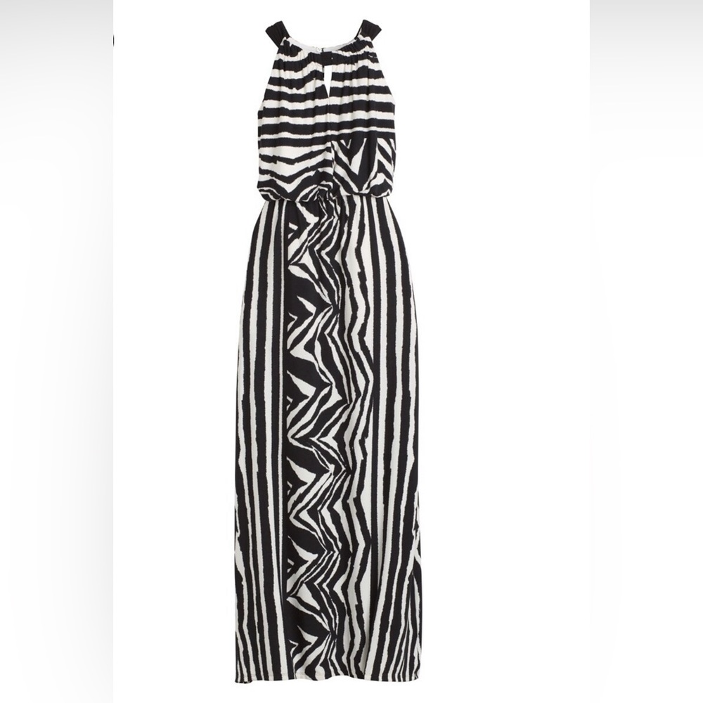Chico’s Zebra Print Maxi Knit Dress